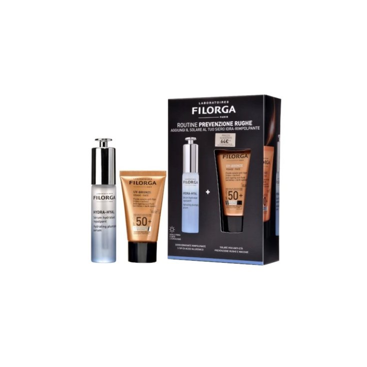 FILORGA COFANETTO HYDRA HYAL SERUM 30 ML + UV BRONZE FACE 40 ML - Pharmaleader