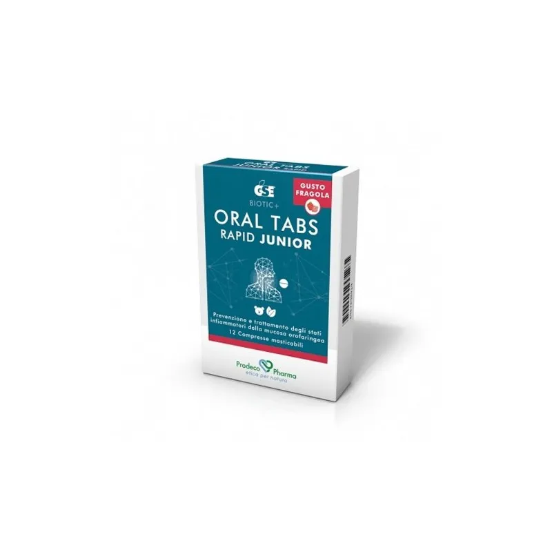 GSE ORAL TABS RAPID JUNIOR FRAGOLA 12 COMPRESSE - Pharmaleader