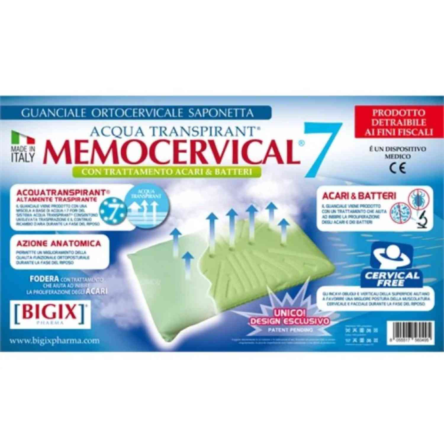 GUANCIALE MEMOCERVICAL 7 MODELLO SAPONETTA - Pharmaleader