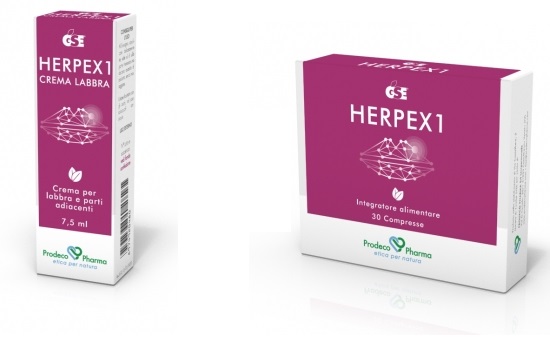 KIT GSE HERPEX1 1 GSE HERPEX1 30 COMPRESSE + 1 GSE HERPEX1 CREMA LABBRA 7,5 ML - Pharmaleader