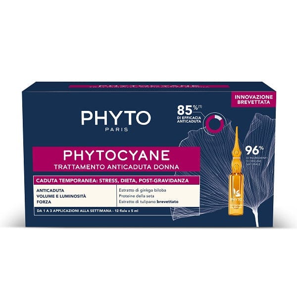 PHYTOCYANE FIALE DONNA CADURA TEMPORANEA 12 FIALE DA 5 ML - Pharmaleader
