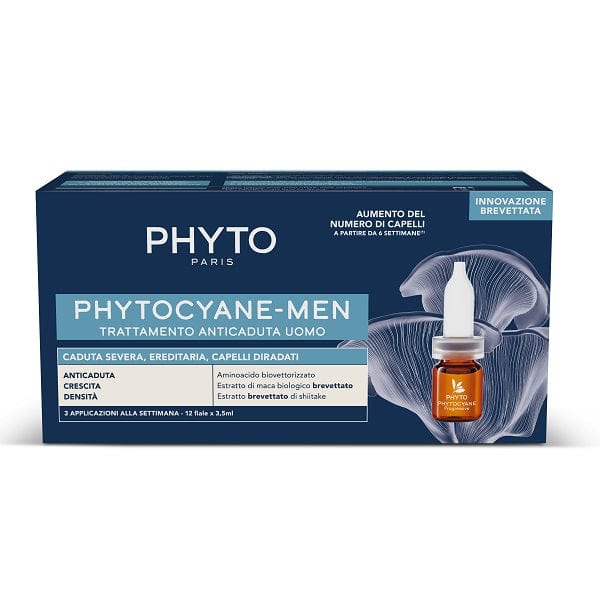 PHYTOCYANE FIALE UOMO CADUTA SEVERA 12 FIALE DA 3,5 ML - Pharmaleader