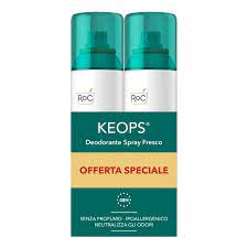 ROC KEOPS DEO SPRAY FRESH 2 X 100 ML OFFERTA_SAN_VALENTINO - Pharmaleader