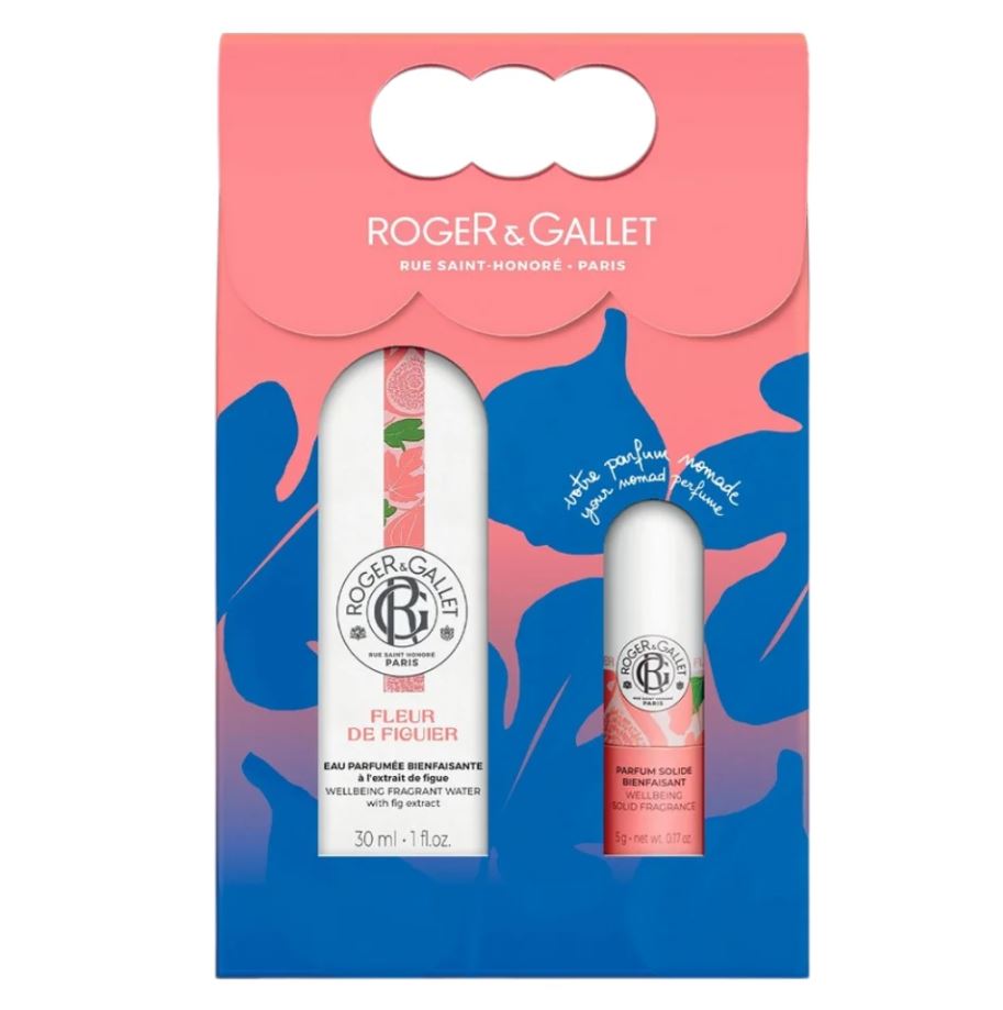 ROGER&GALLET SET ESTATE FLEUR DE FIGUIER EAU DE TOILETTE 30 ML + PROFUMO SOLIDO 25 - Pharmaleader