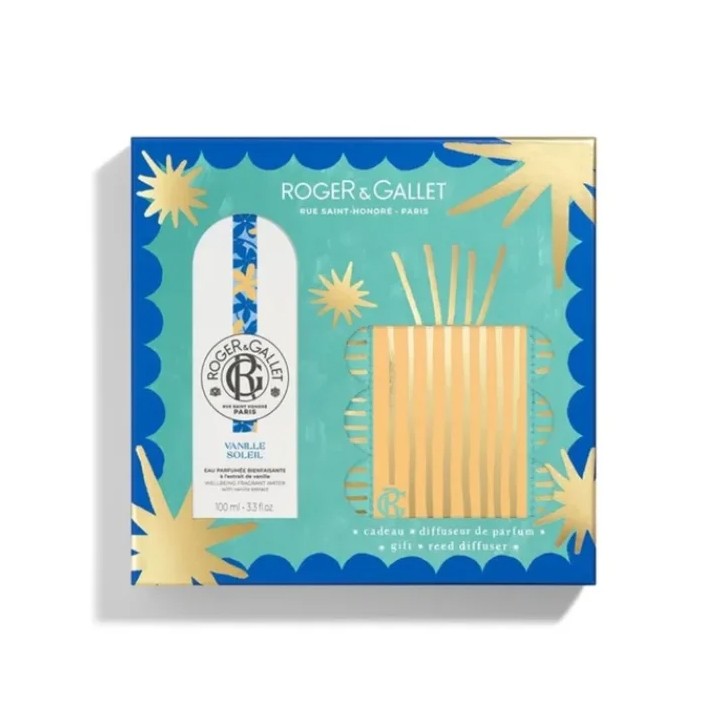 ROGER&GALLET SET NATALE VANILLE SOLEIL EAU DE TOILETTE 100 ML + DIFFUSORE AMBIENTE 25 ML 25 - Pharmaleader