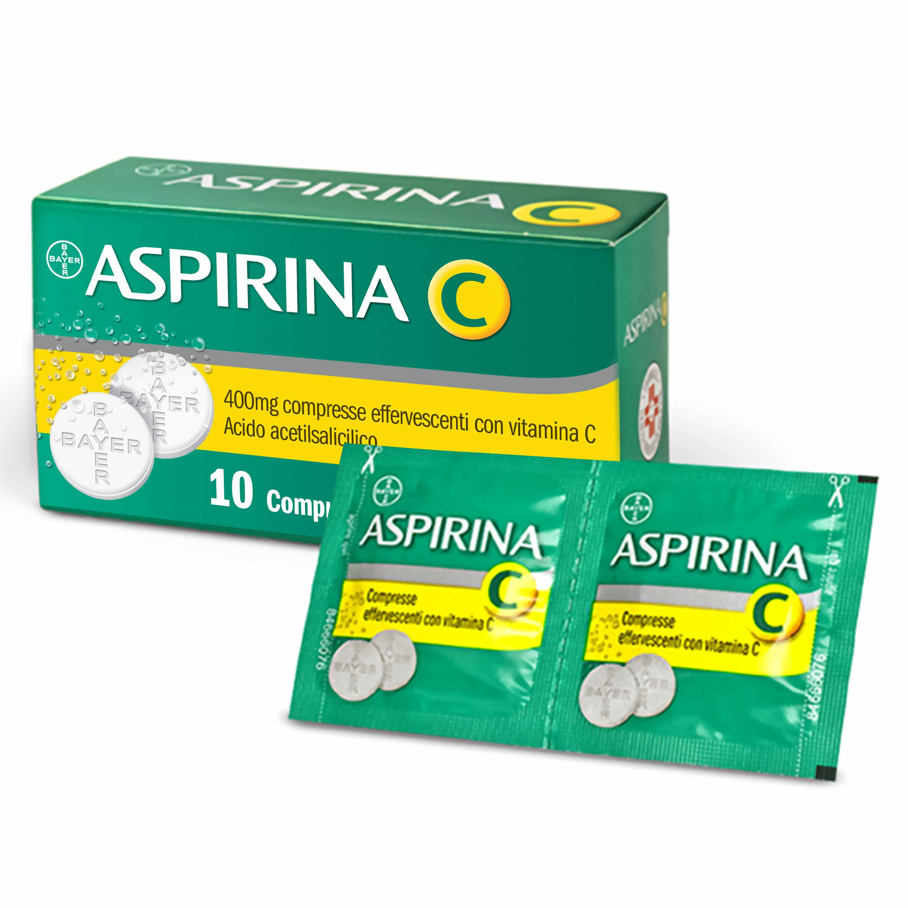 ASPIRINA C*10CPR EFF 400+240MG - Pharmaleader