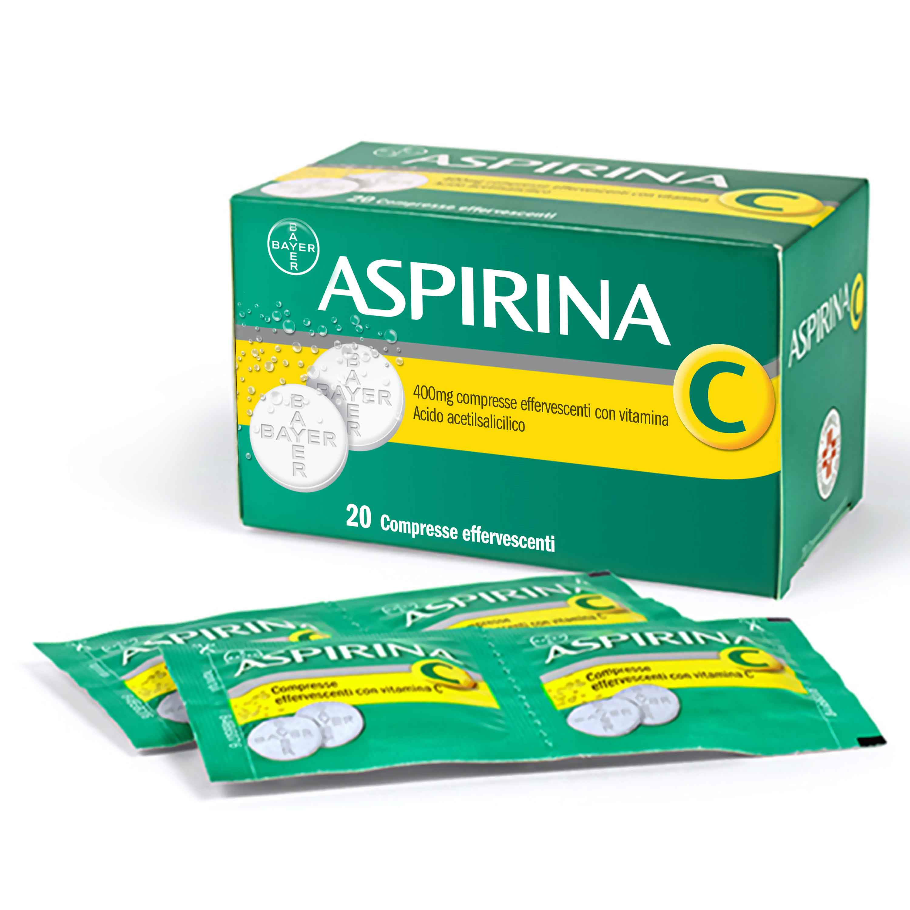 ASPIRINA C*20CPR EFF 400+240MG - Pharmaleader