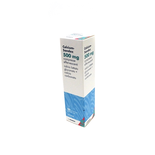 CALCIUM SANDOZ*20CPR EFF 500MG - Pharmaleader