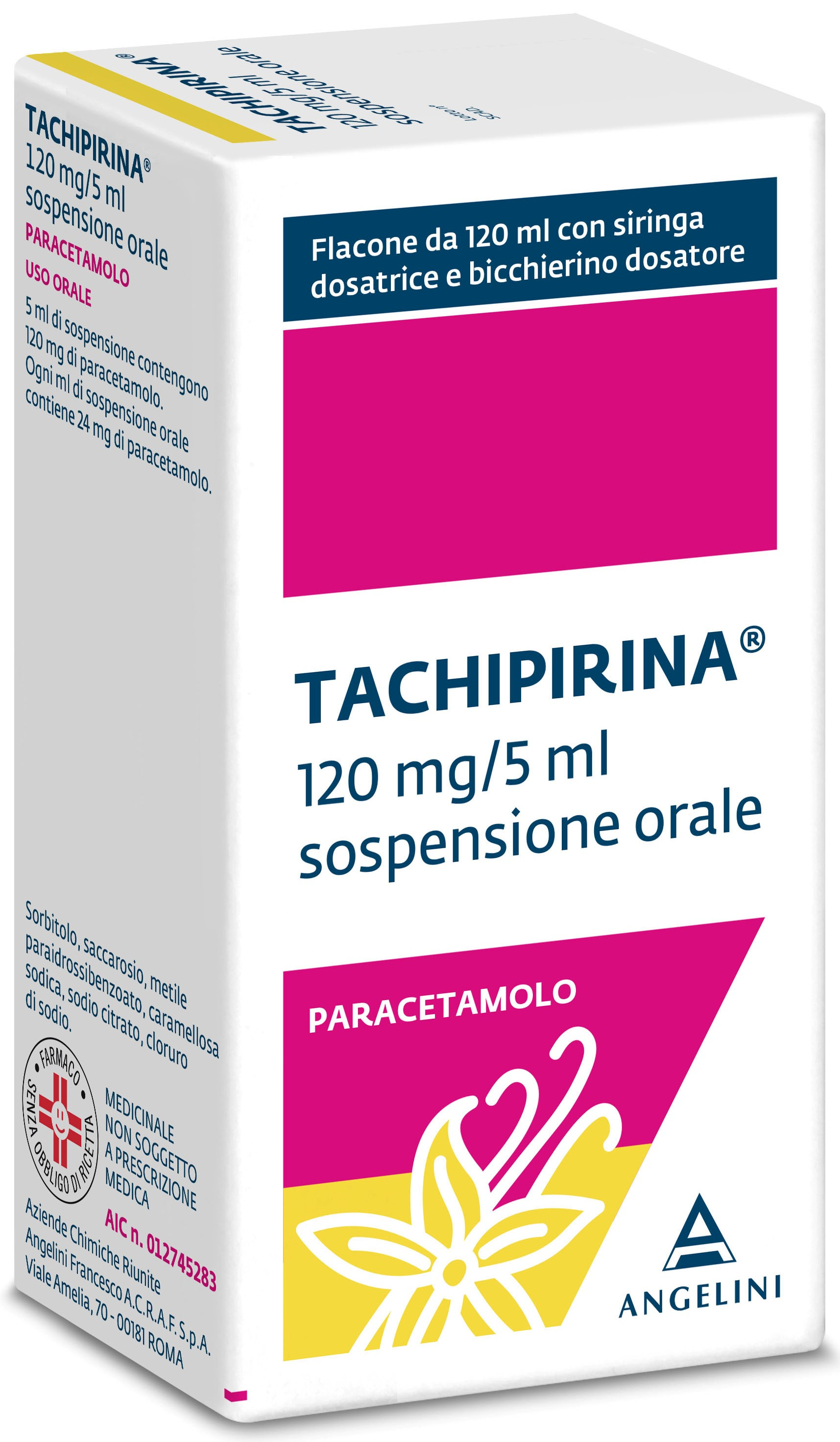 TACHIPIRINA*SOSP 120ML VAN/CAR - Pharmaleader