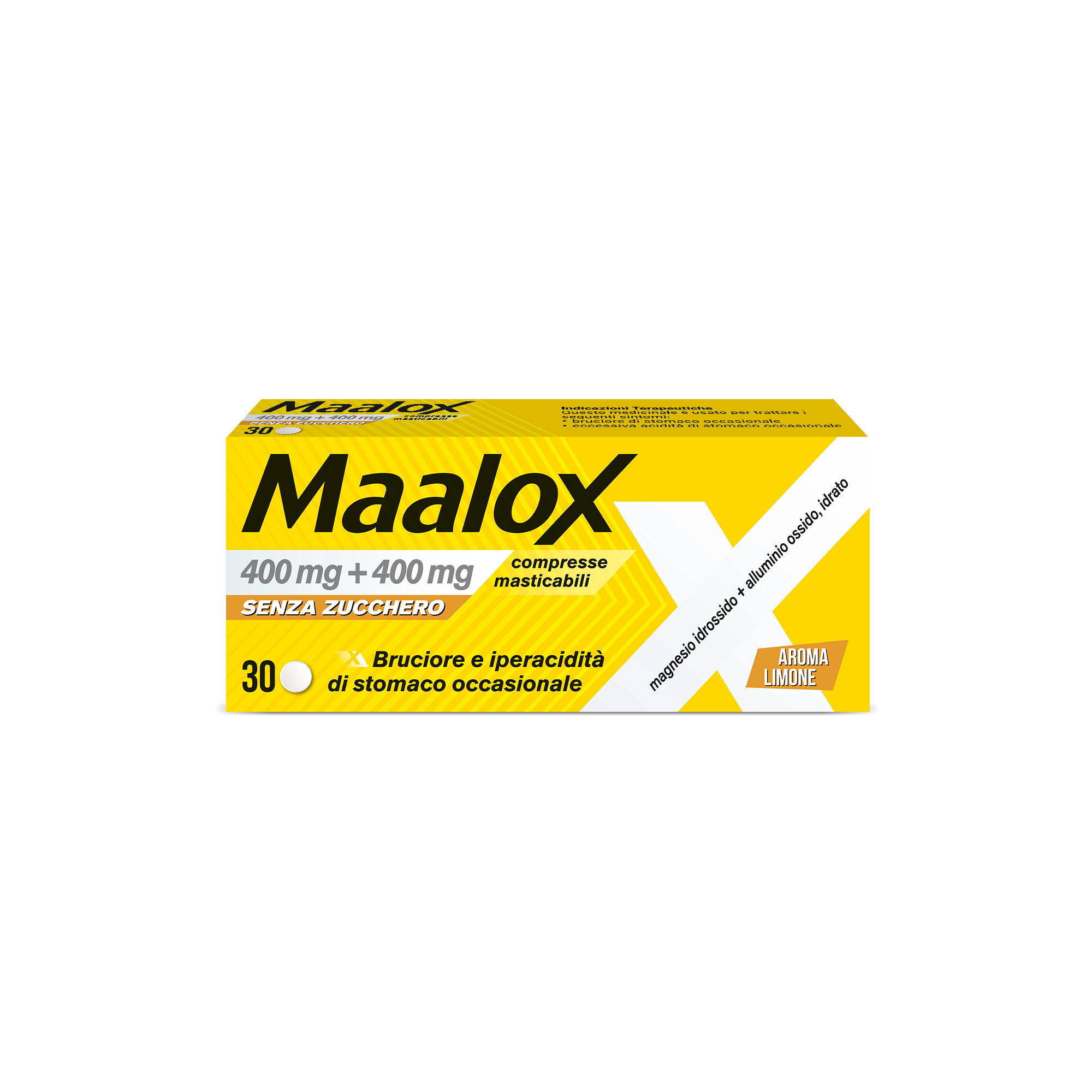 MAALOX*S/Z 30CPR LIMO400+400MG - Pharmaleader