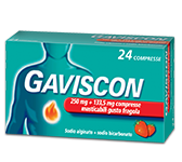GAVISCON*24CPR FRAG250+133,5MG - Pharmaleader