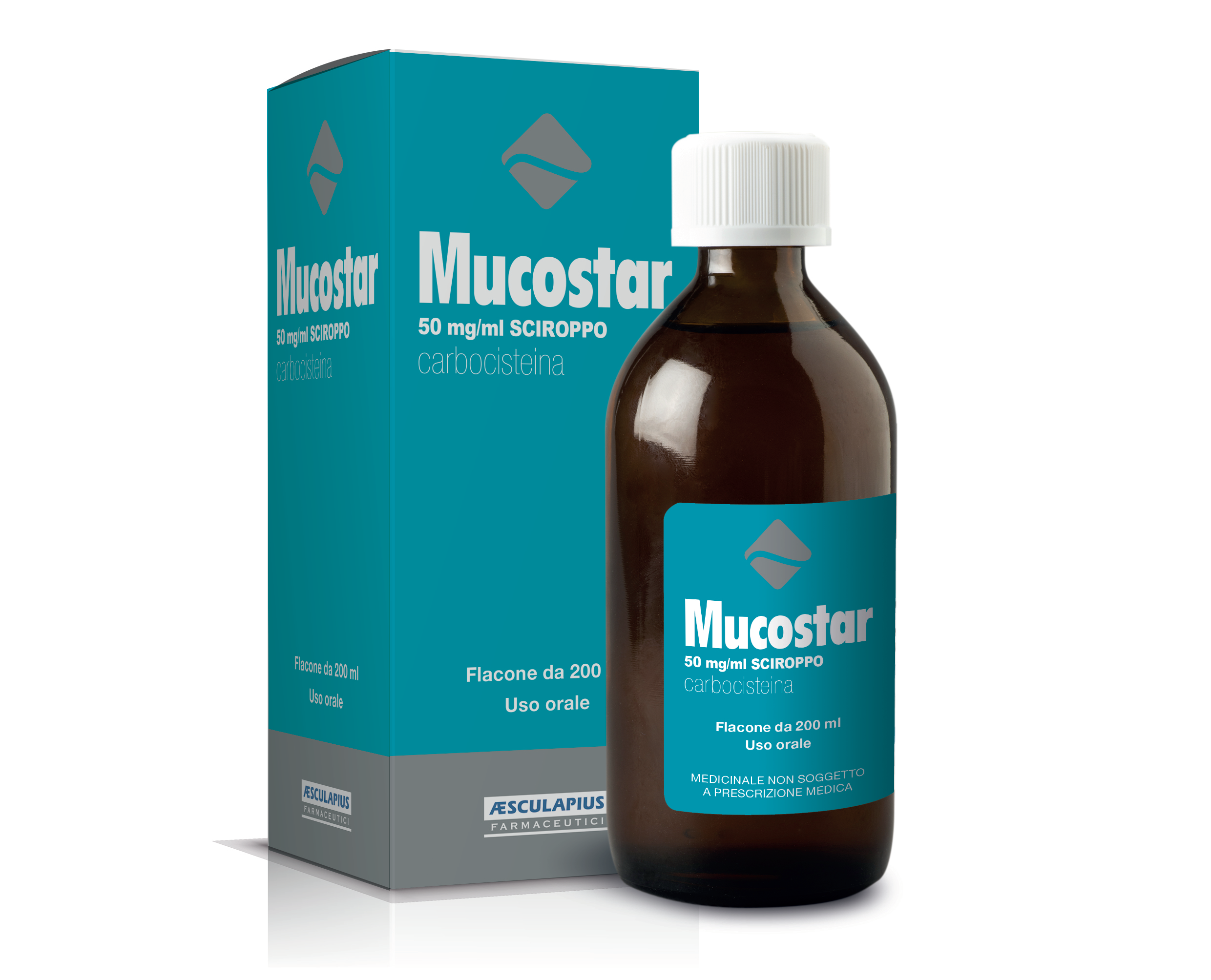 MUCOSTAR*SCIR FL 200ML 50MG/ML - Pharmaleader
