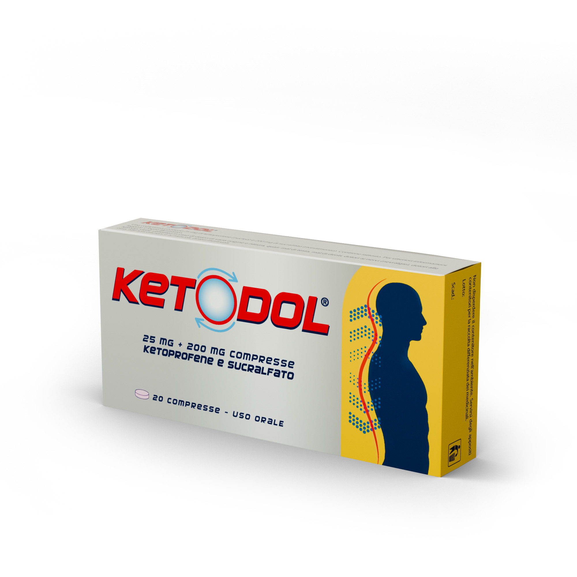 KETODOL*20CPR 25MG+200MG - Pharmaleader