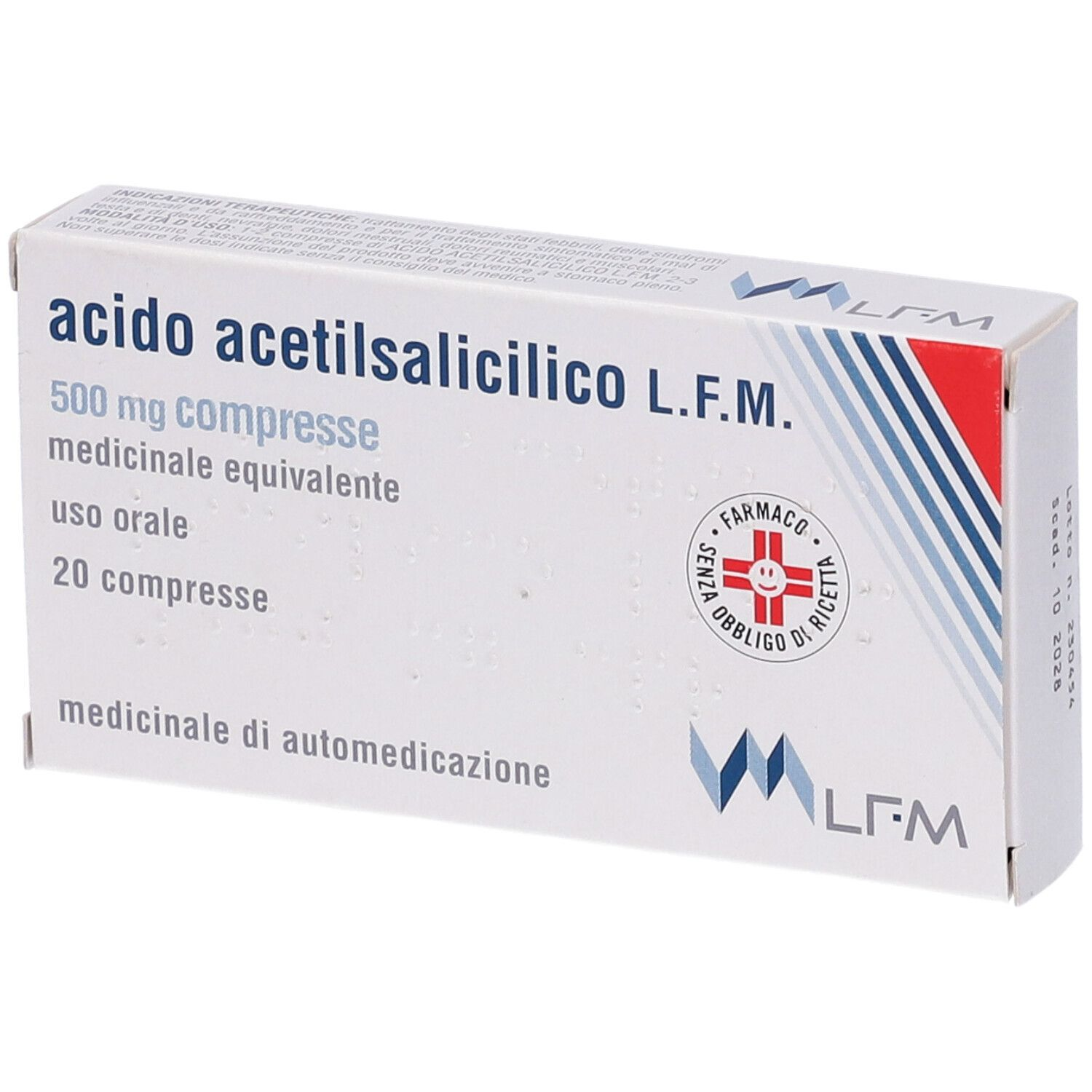 ACIDO ACETILSALIC LFM*20CPR500 - Pharmaleader