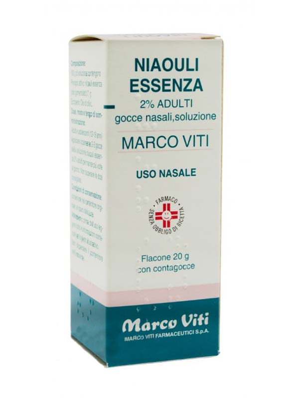 NIAOULI ESSENZA MV*2% GTT 20G - Pharmaleader