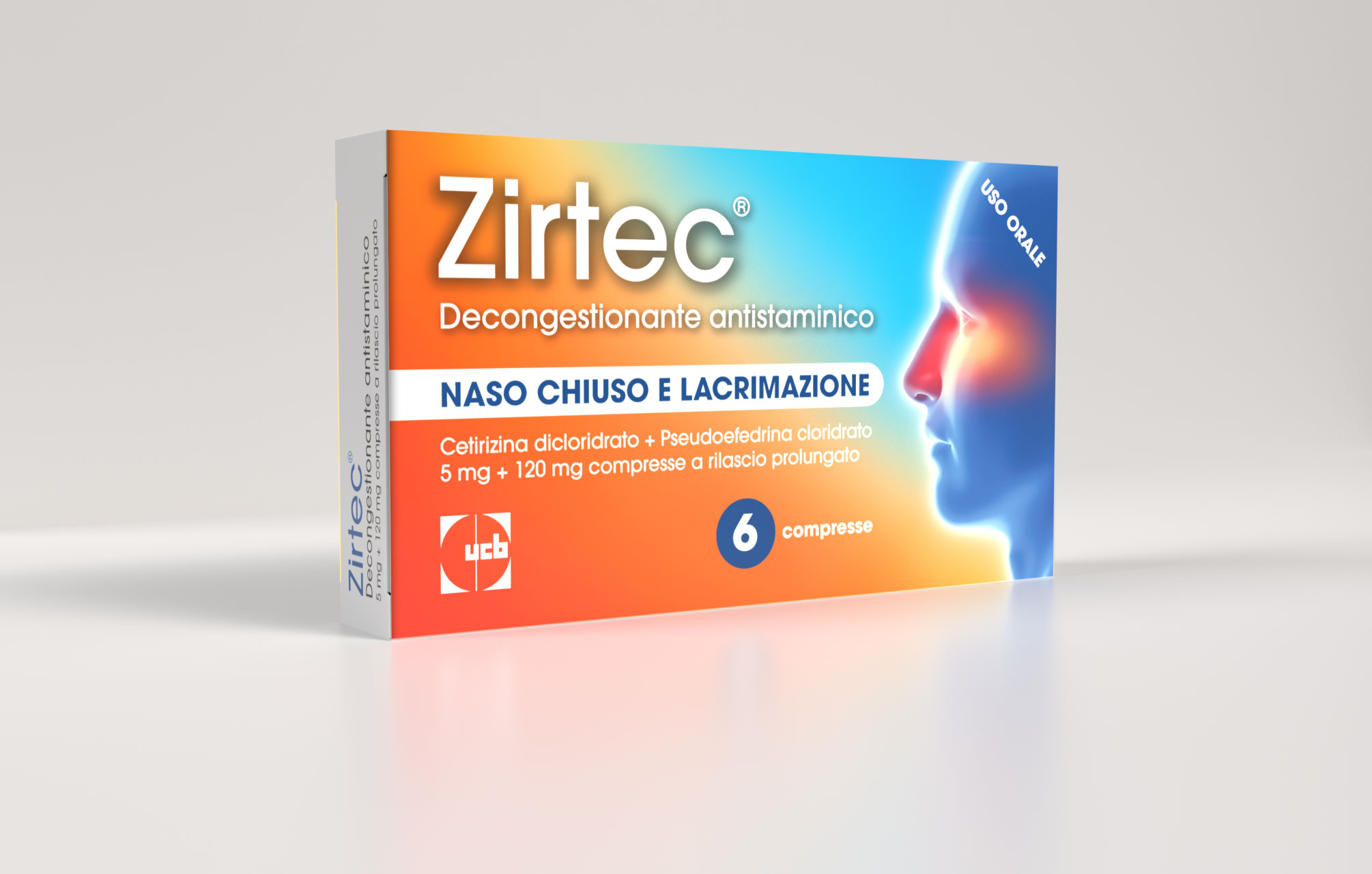 ZIRTEC DECONG ANT*6CPR 5+120MG - Pharmaleader