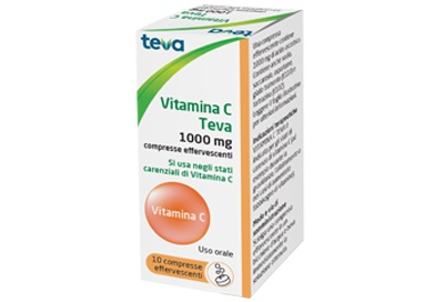 VITAMINA C TEVA*10CPR EFF 1G - Pharmaleader