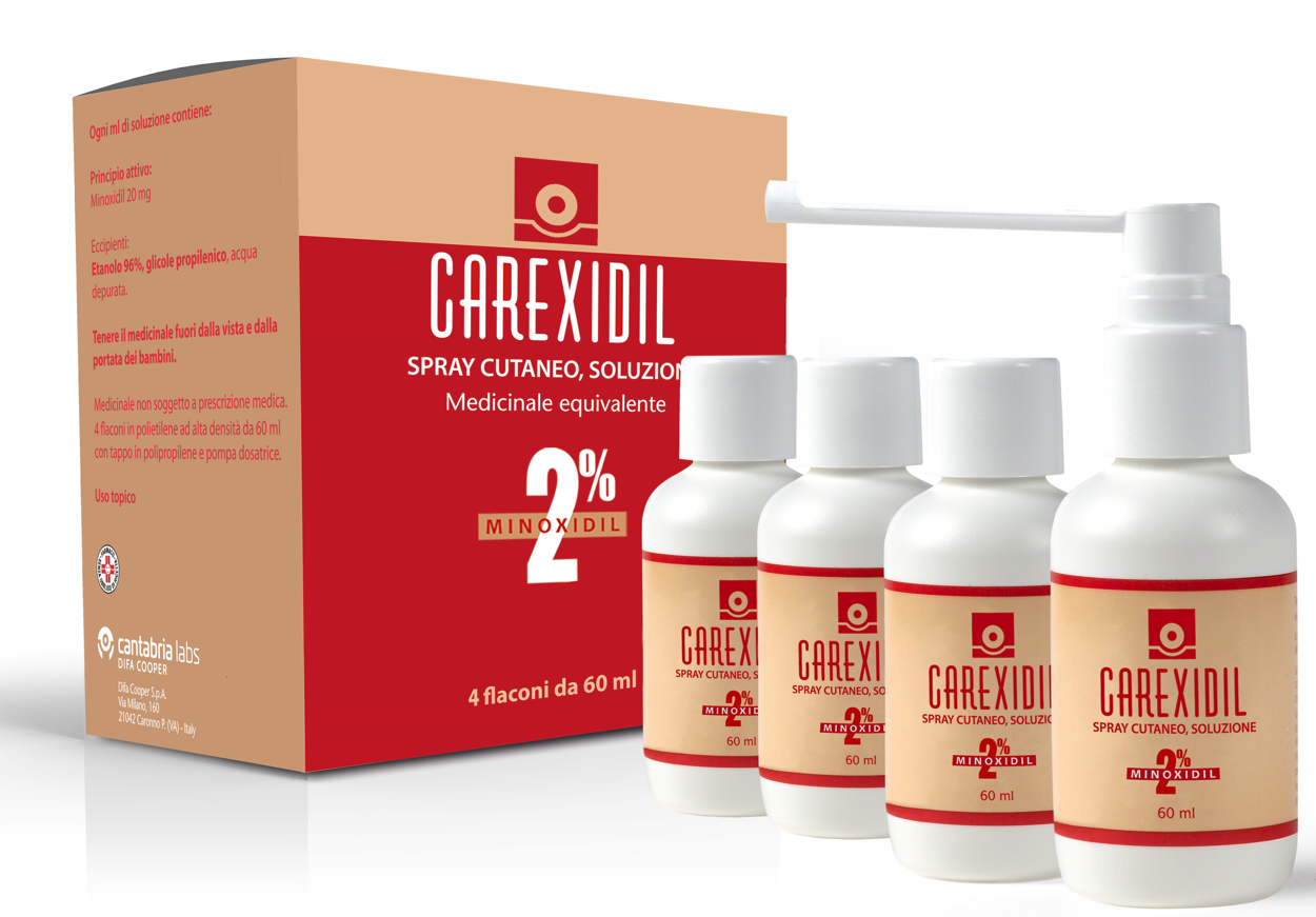 CAREXIDIL*4FL SOLUZ CUT 60ML2% - Pharmaleader