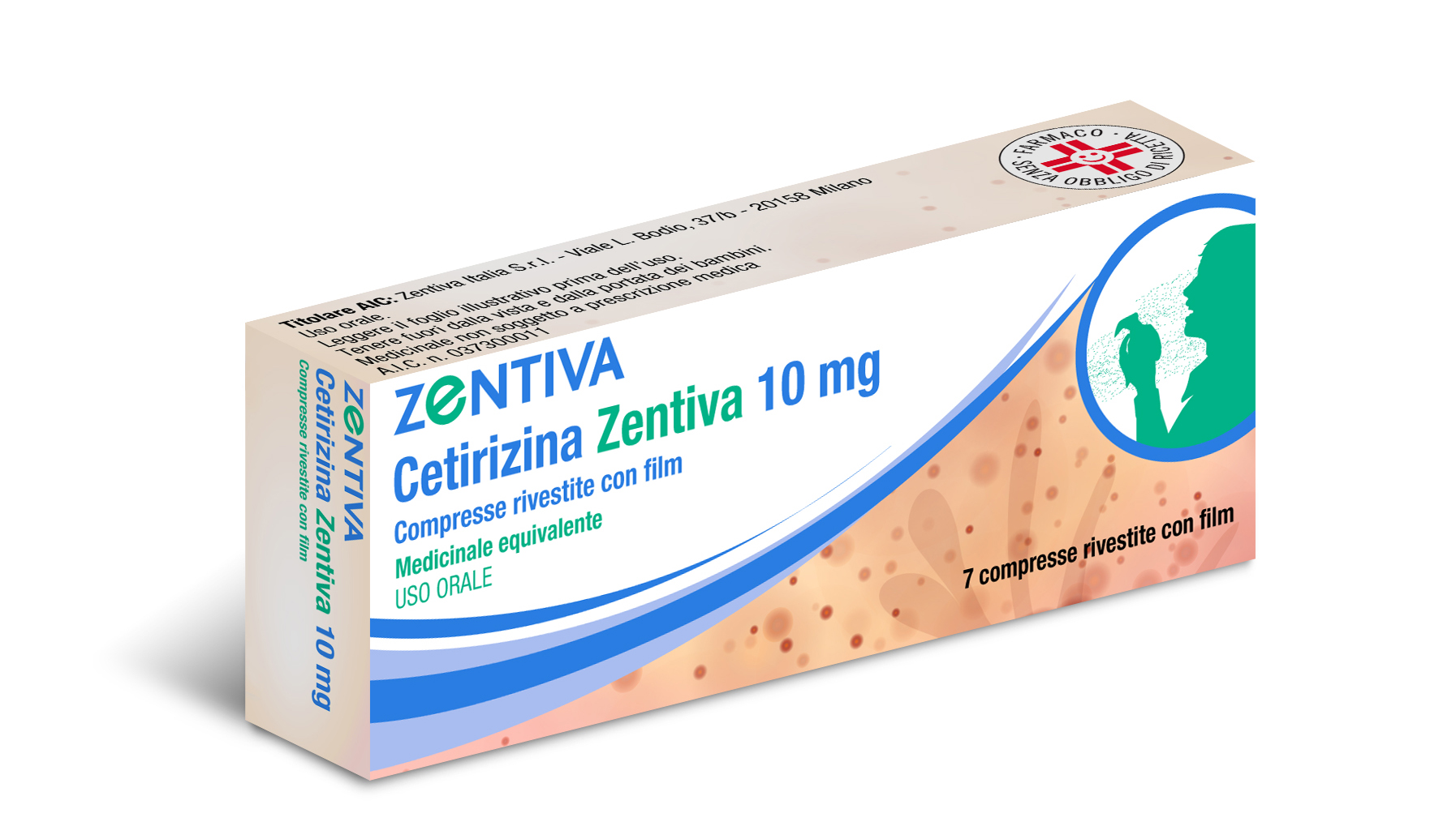 CETIRIZINA ZENT*7CPR RIV 10MG - Pharmaleader