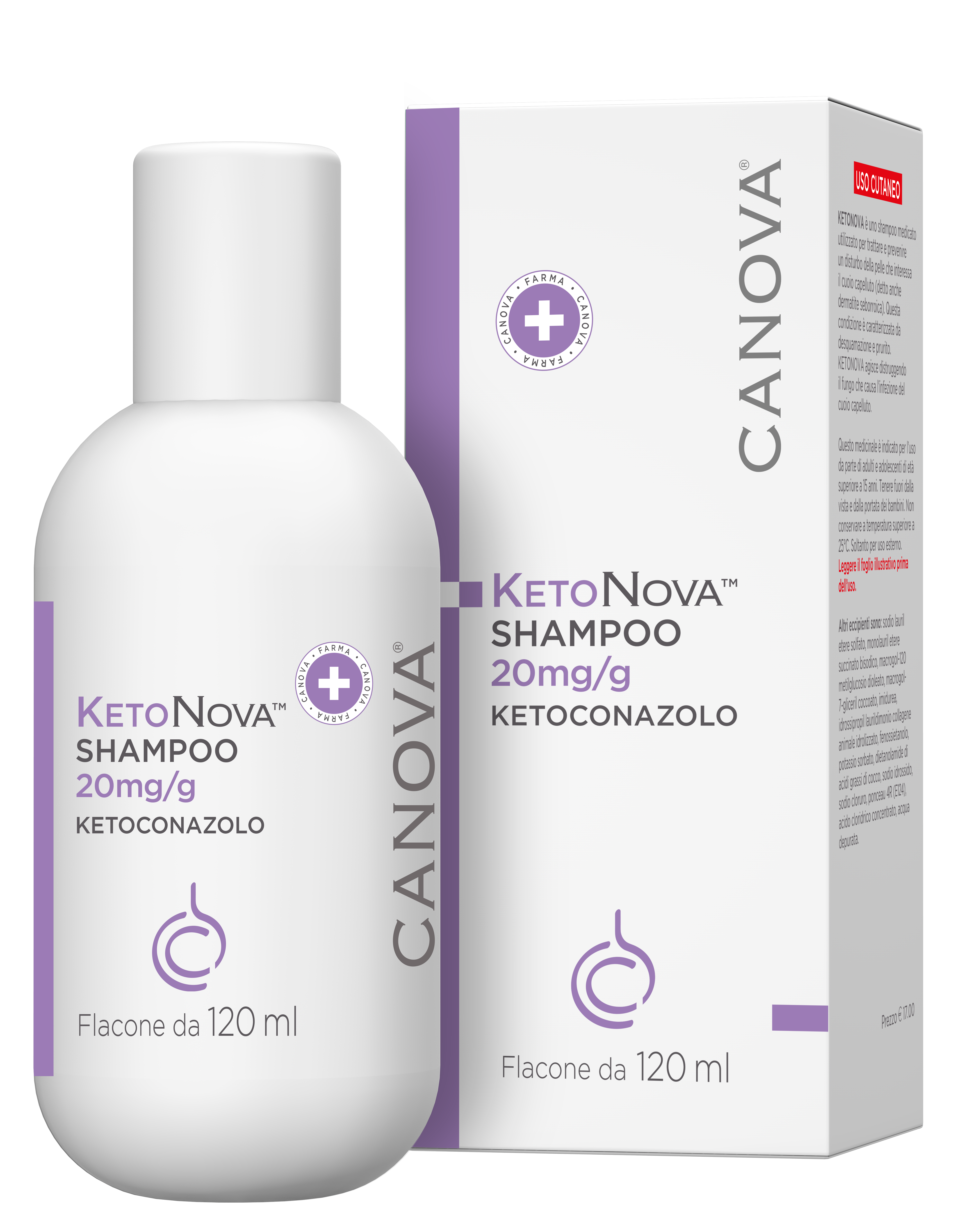 KETONOVA*SHAMPOO 120ML 20MG/G - Pharmaleader