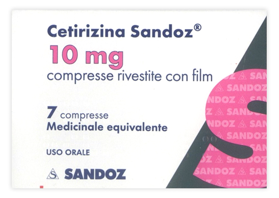 CETIRIZINA SAND*7CPR RIV 10MG - Pharmaleader