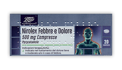 NIROLEX FEBBRE DOL*20CPR 500MG - Pharmaleader