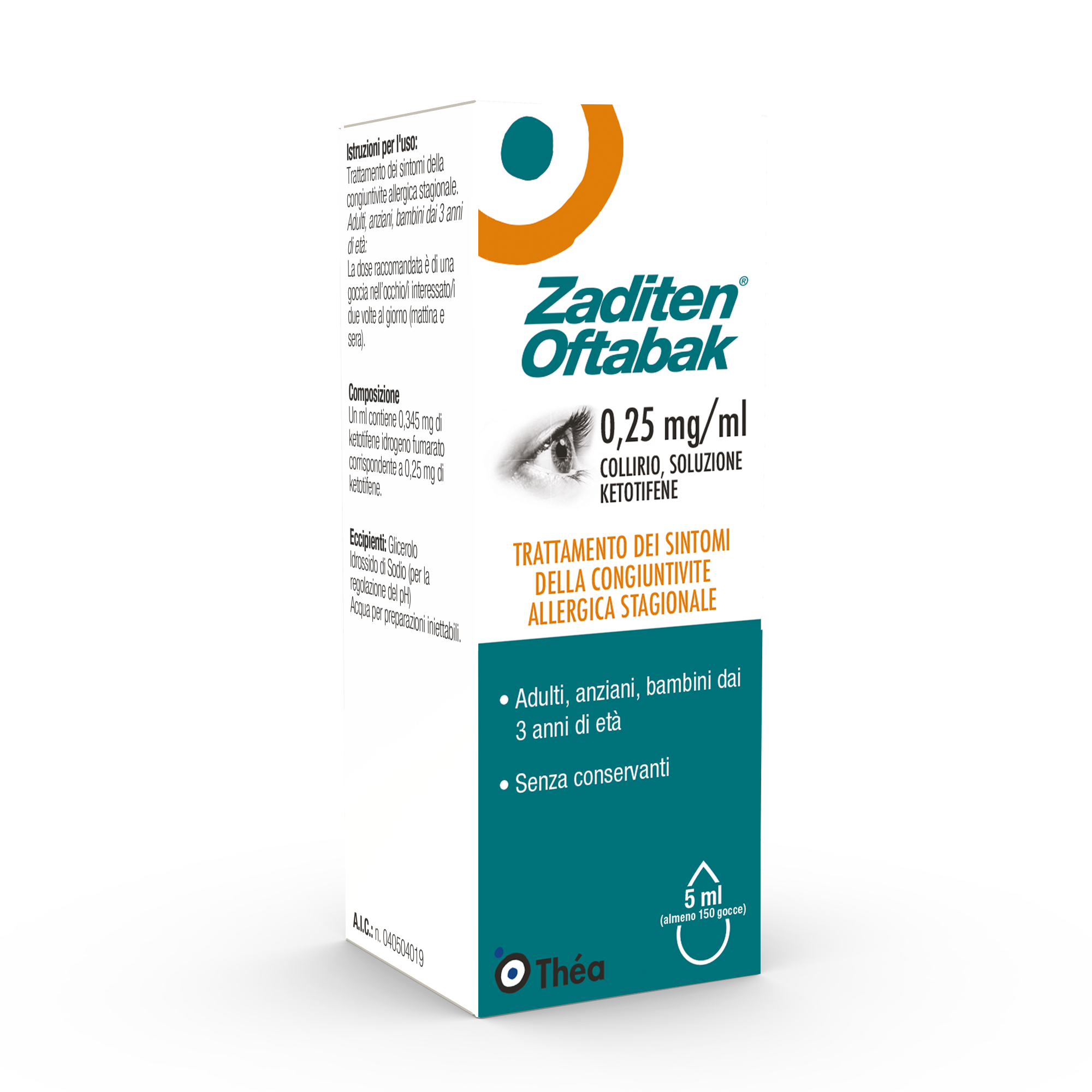ZADITEN OFTABAK*COLLIRIO FL5ML - Pharmaleader