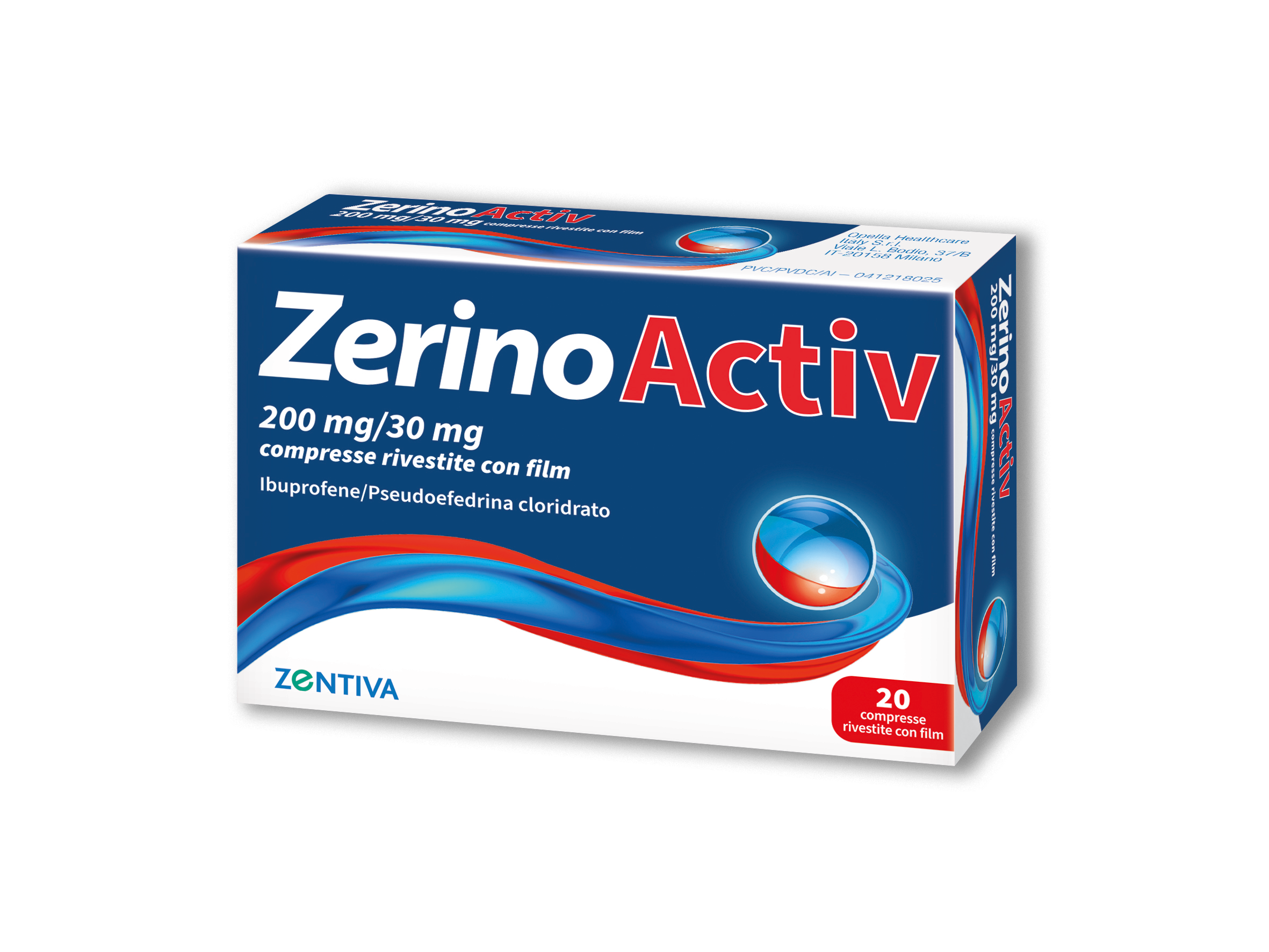 ZERINOACTIV*20CPR 200MG+30MG - Pharmaleader