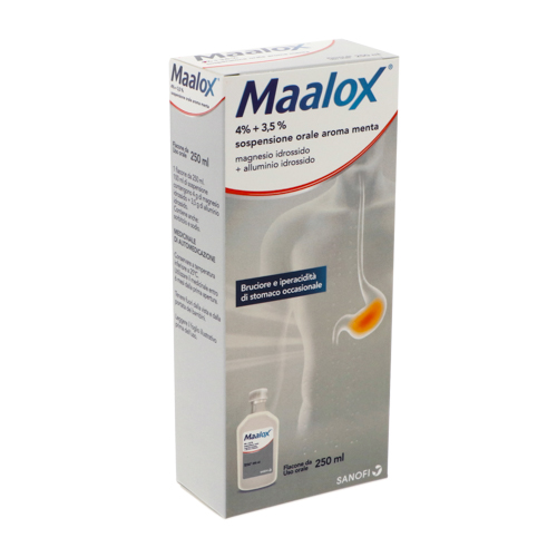 MAALOX*OS SOSP 250ML 4%+3,5% - Pharmaleader