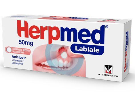 HERPMED LABIALE*2CPR BUCC 50MG - Pharmaleader