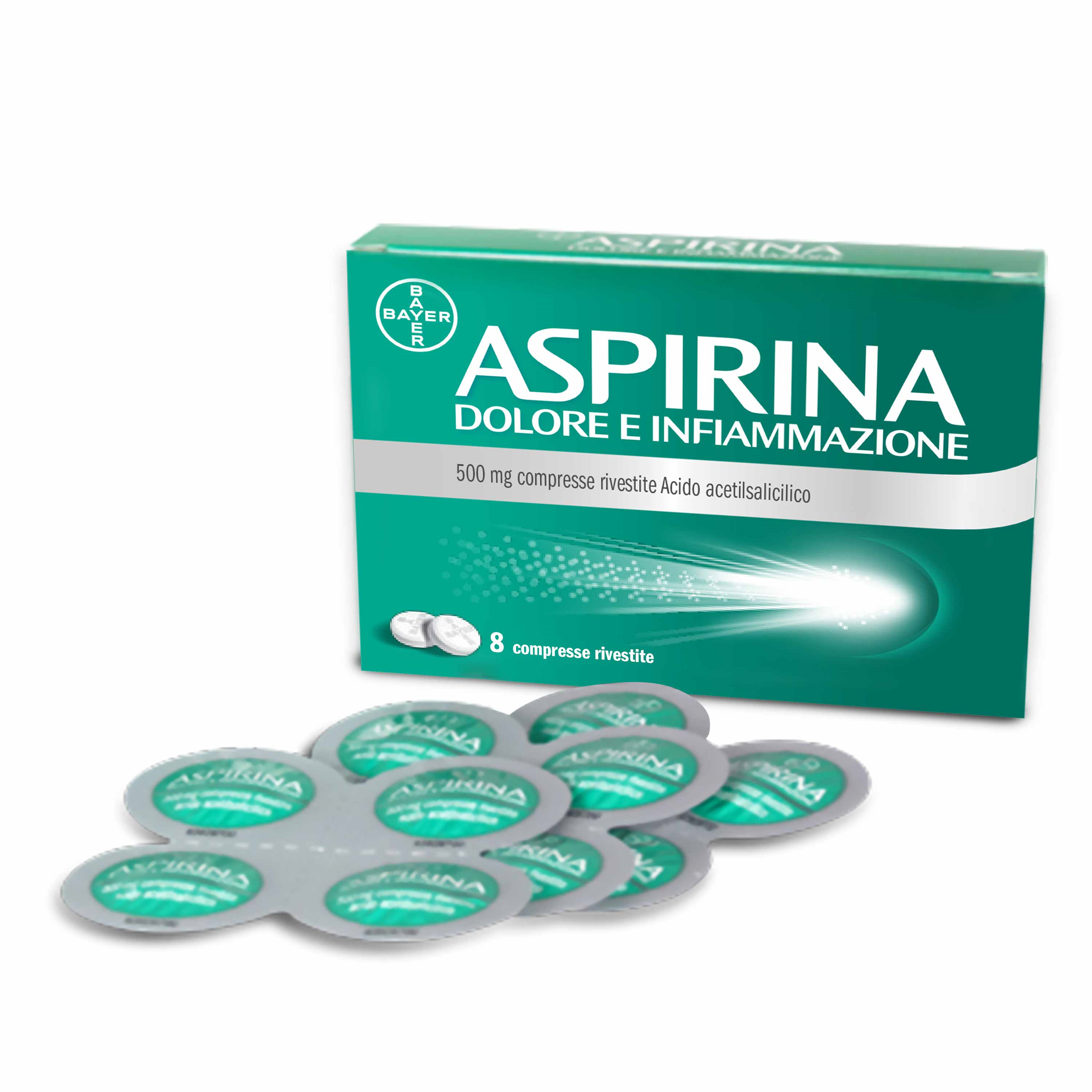 ASPIRINA DOLORE INF*8CPR 500MG - Pharmaleader