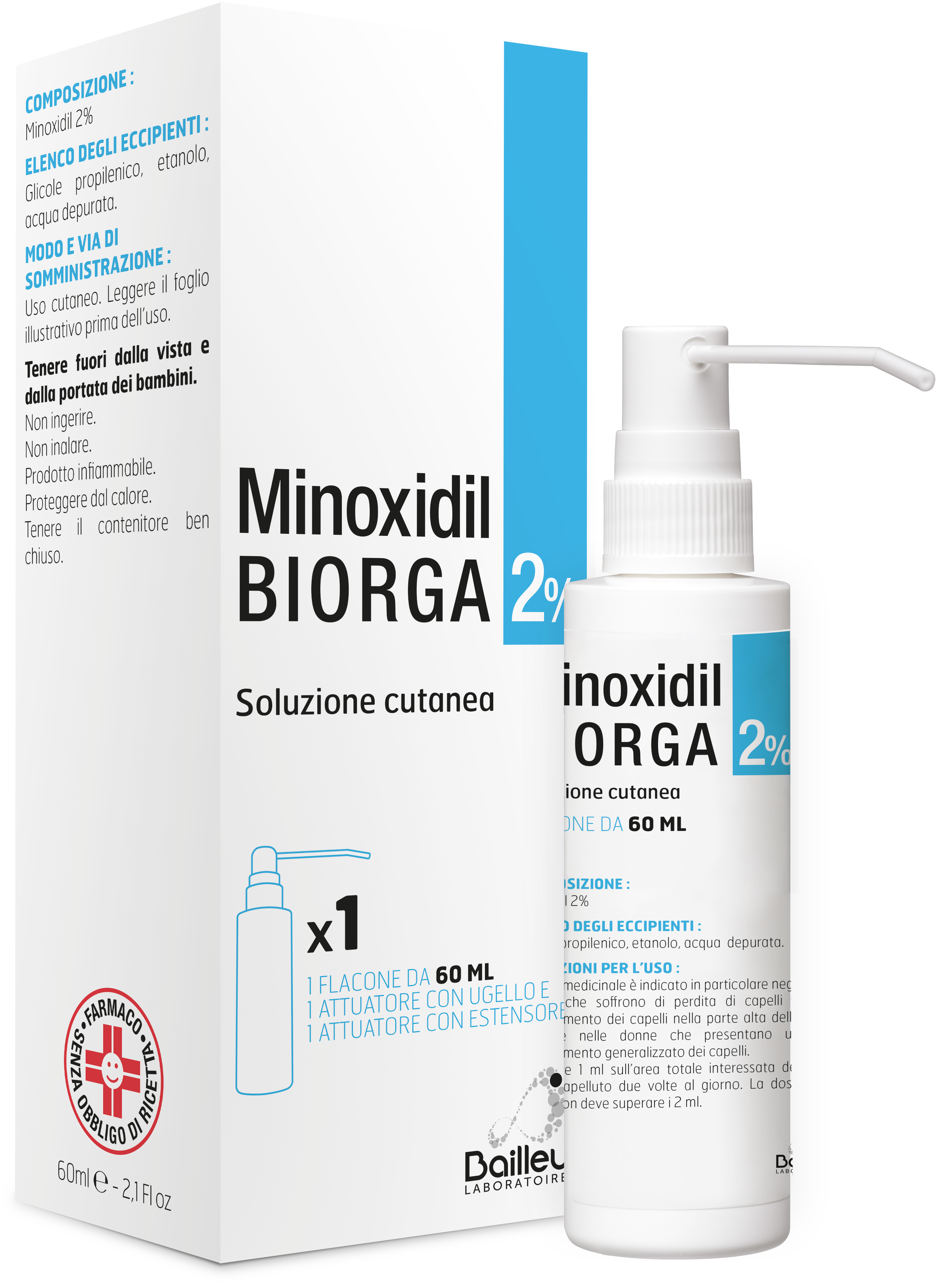 MINOXIDIL BIORGA*SOL CUT60ML2% - Pharmaleader