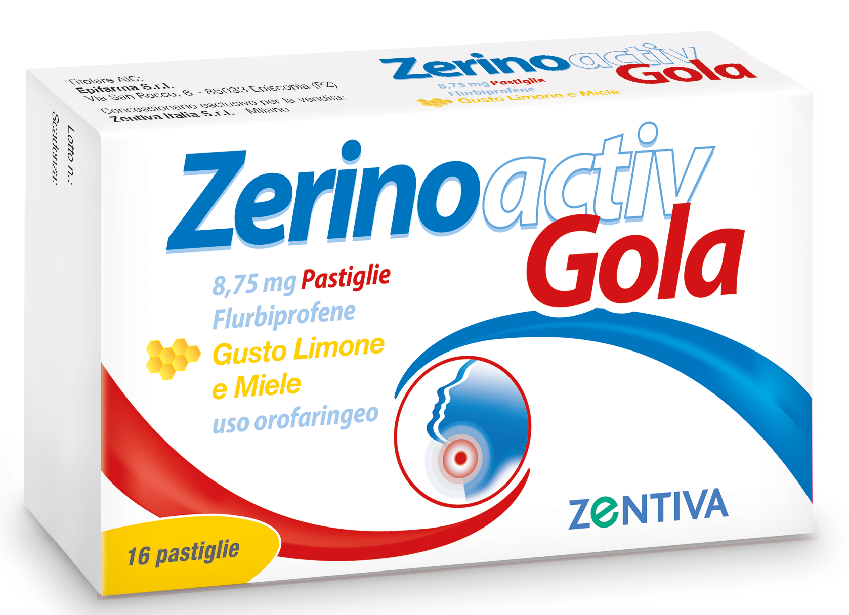 ZERINOACTIV GOLA*16PASTL LIM M - Pharmaleader