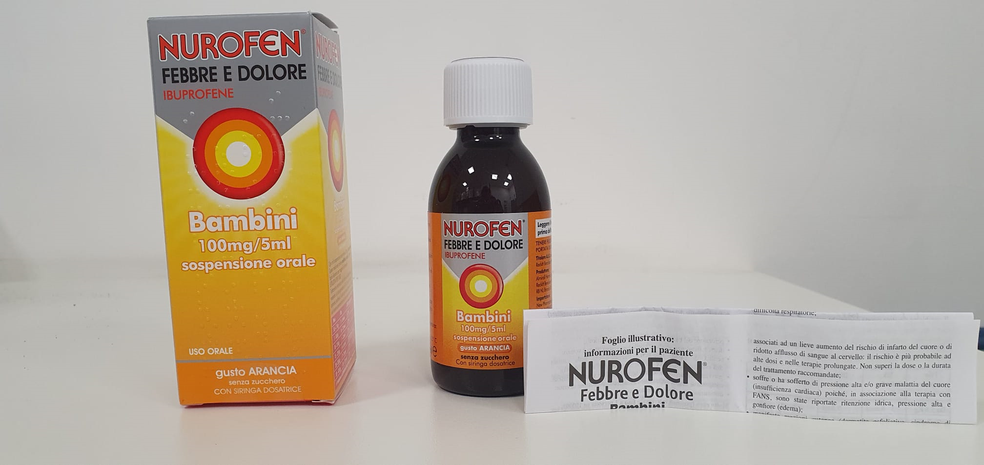 NUROFEN FEBBRE D*BB100MG/5ML A - Pharmaleader