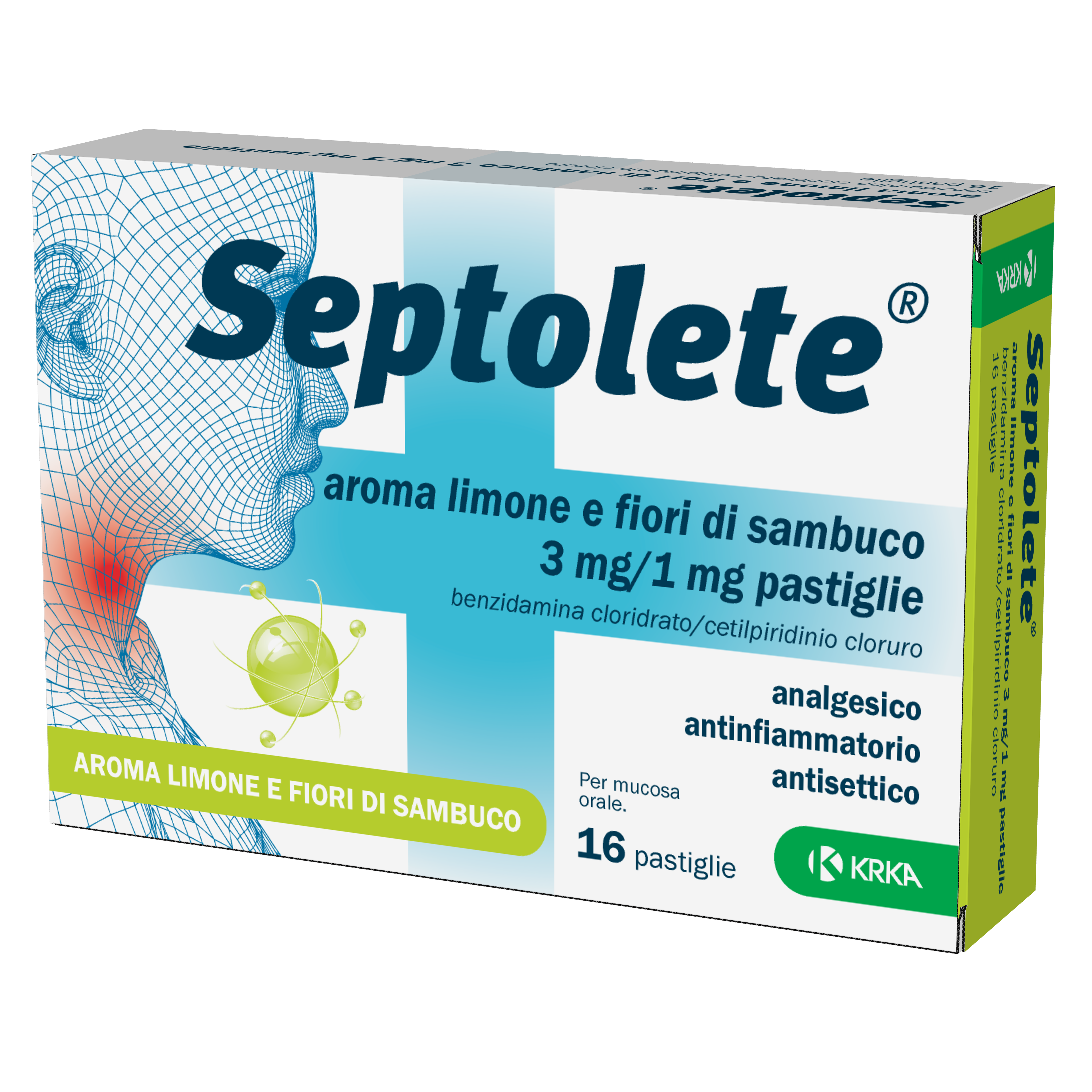 SEPTOLETE*16PAST3+1MG LIM FIOR - Pharmaleader