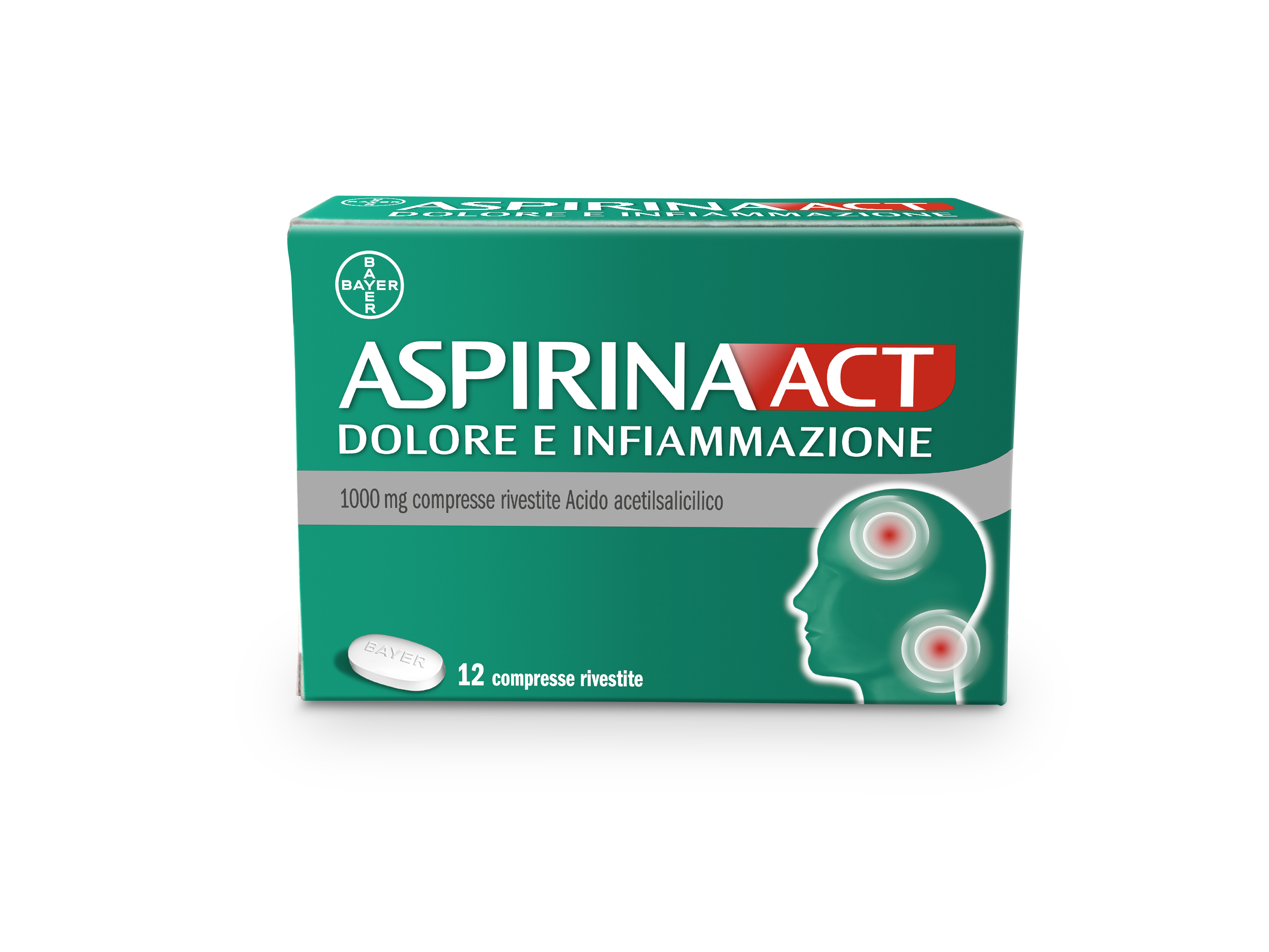ASPIRINAACT DOL INF*12CPR 1G - Pharmaleader