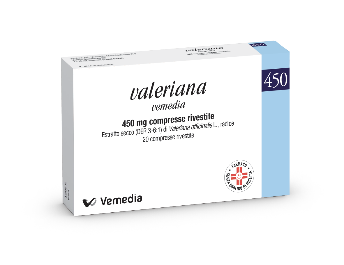 VALERIANA VEMEDIA*20CPR RIV450 - Pharmaleader