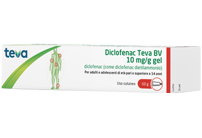 DICLOFENAC TEVA*GEL 60G 10MG/G - Pharmaleader