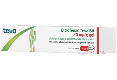 DICLOFENAC TEVA*GEL 60G 20MG/G - Pharmaleader