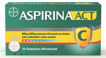 ASPIRINAACT*10CPR EFF800+480MG - Pharmaleader