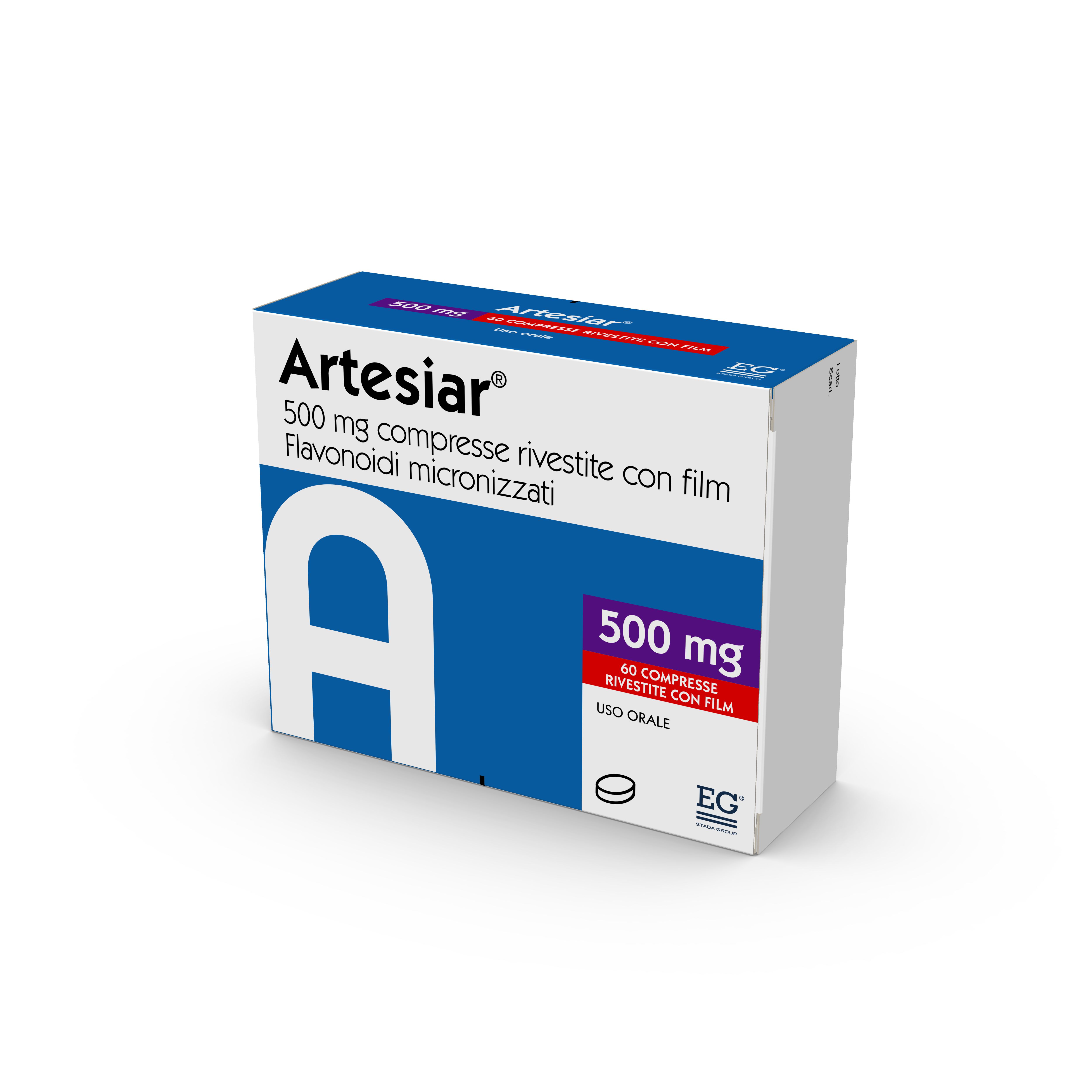 ARTESIAR*60CPR RIV 500MG - Pharmaleader