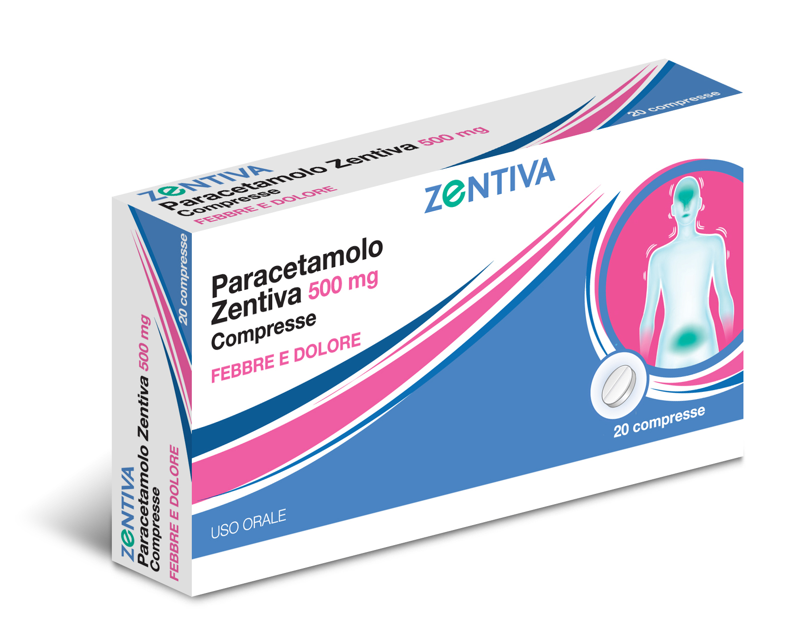 PARACETAMOLO ZEN*20CPR 500MG - Pharmaleader