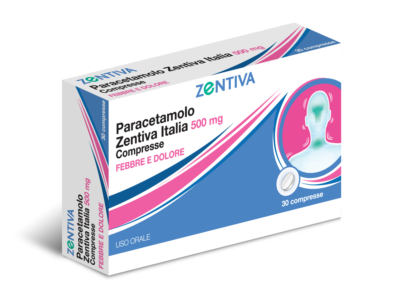 PARACETAMOLO ZEN*30CPR 500MG - Pharmaleader