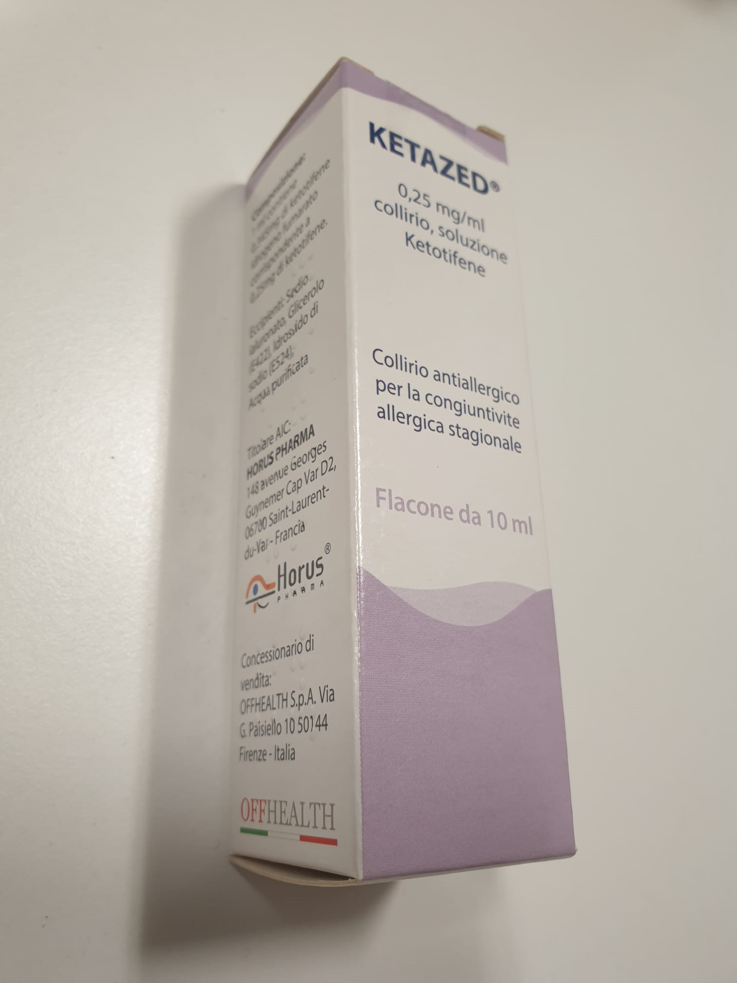 KETAZED*COLL 1FL 10ML0,25MG/ML - Pharmaleader