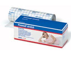 FASCIA AUTOADESIVA IPOALLERGENICA FISSAGGIO CATETERI FIXOMULL STRETCH. SUPPORTO IN POLIESTERE NON TESSUTO BIANCO, MASSA IN POLICARBONATO SENZA RESINE E GOMME NATURALI. 10X200CM - Pharmaleader