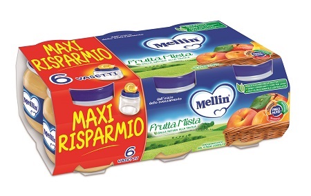 MELLIN OMOGENEIZZATO FRUTTA MISTA 100 G 6 PEZZI - Pharmaleader
