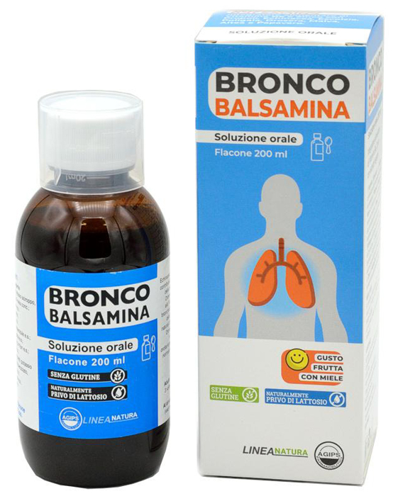 BRONCOBALSAMINA SOLUZIONE ORALE 200 ML GUSTO FRUTTA CON MIELE - Pharmaleader