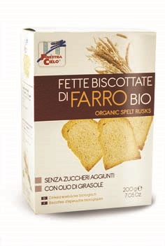 FSC FETTE BISCOTTATE DI FARRO BIO SENZA ZUCCHERI AGGIUNTI CON OLIO DI GIRASOLE SENZA OLIO DI PALMA 200 G - Pharmaleader
