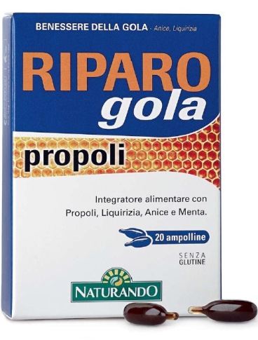 RIPARO GOLA PROPOLI 20 AMPOLLE BEVIBILI - Pharmaleader