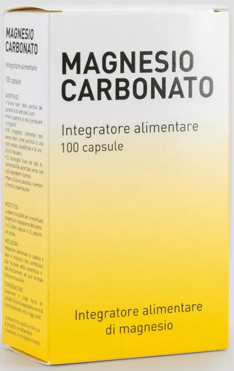 MAGNESIO CARBONATO 100 CAPSULE - Pharmaleader